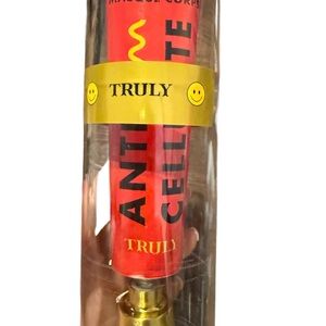 TRULY Red Anti-Cellulite Cream with Gold Accents NWOT